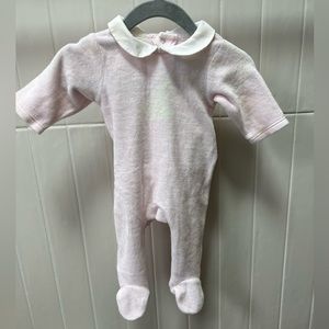 Jacadi velour footie size 1m